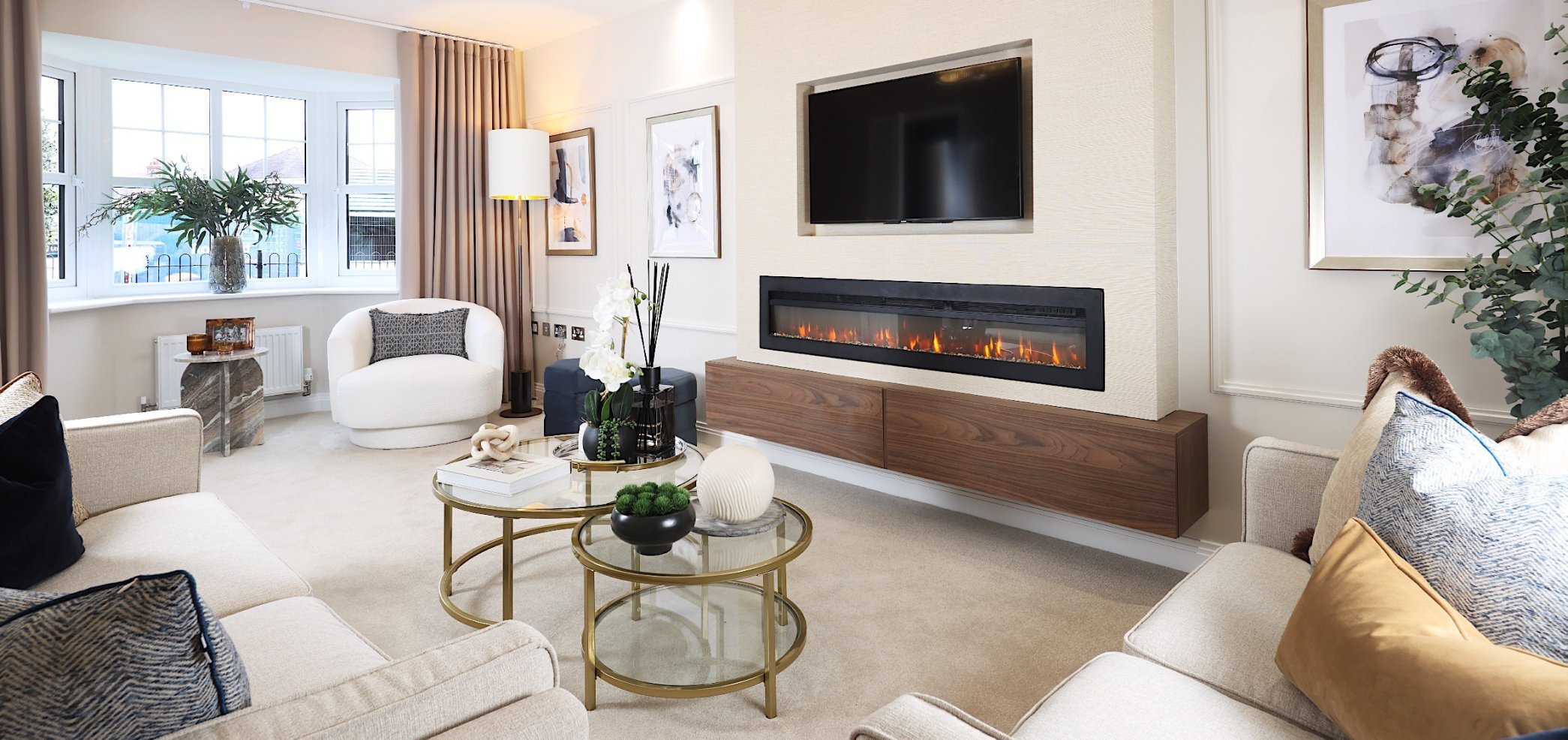 Spacious family lounges